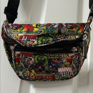 Marvel Multicolor Comic Print Belt Bag